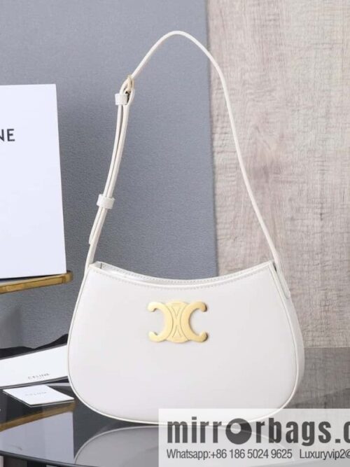 [Premium all-steel hardware] CELIN_E 2024 🆕 | TILLY medium bright cow leather handbag number: 115703BF4.38NO
