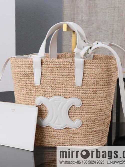 [Premium all-steel hardware] CELINE TEEN plant material and cow leather soft classic basket bag number: 115802