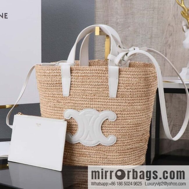 [Premium all-steel hardware] CELINE TEEN plant material and cow leather soft classic basket bag number: 115802