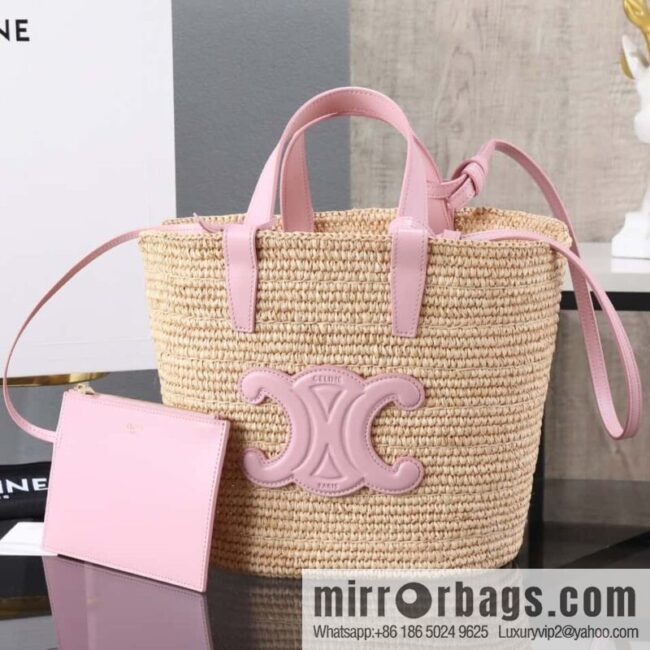 [Premium all-steel hardware] CELINE TEEN plant material and cow leather soft classic basket bag number: 115802