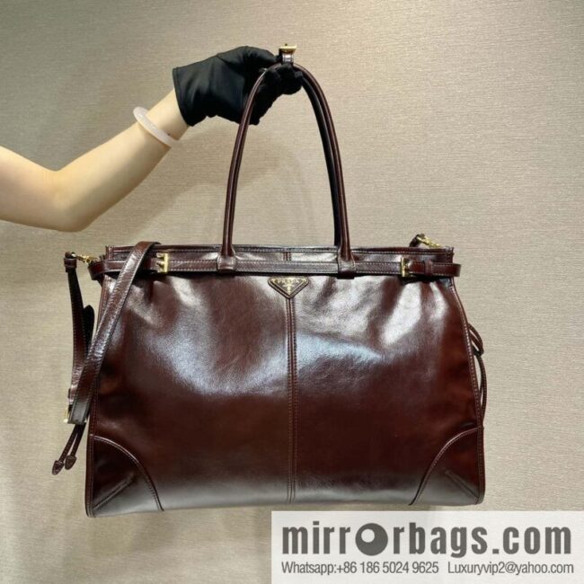 PRADA 🎉 LusSo lf oil wax leather 🎉 1BA439 King 🎉🎉 burgundy