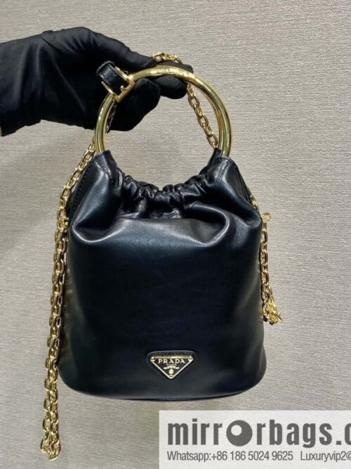 wsxc1726230301041_0-800x800k1cclmpmfpk164423_20250705180044.jpg PRADA 🎉 new bucket bag 🎉 1BC227 lambskin 🎉🎉 black