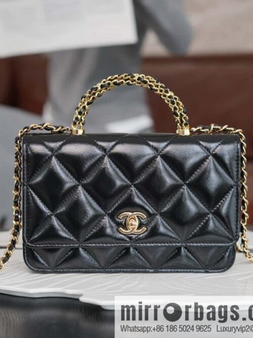 wsxc1726234452976_8-800x800kbfzt4gchwb164061_20250705174824.jpg CHANEL Flap New thick chain handle Woc black ➿ AP4166 B17675 94305