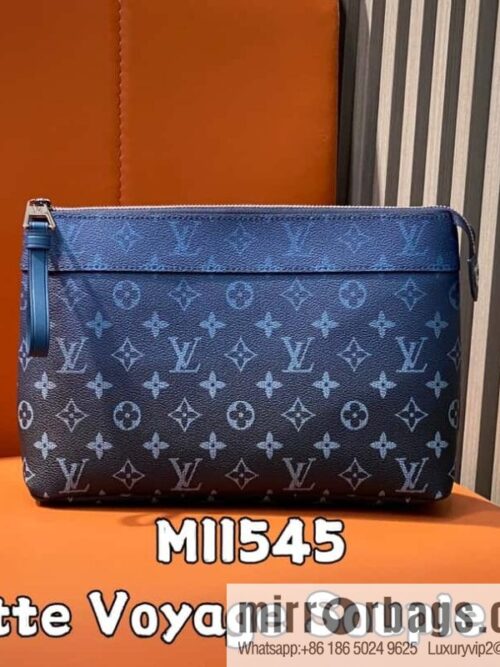 [Boutique‑grade] M11545 blue gradual change handbag clutch series Pochette Voyage Souple clutch