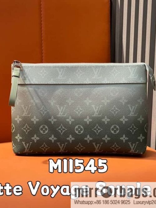 [Boutique‑grade] M11545 blue gradual change handbag clutch series Pochette Voyage Souple clutch