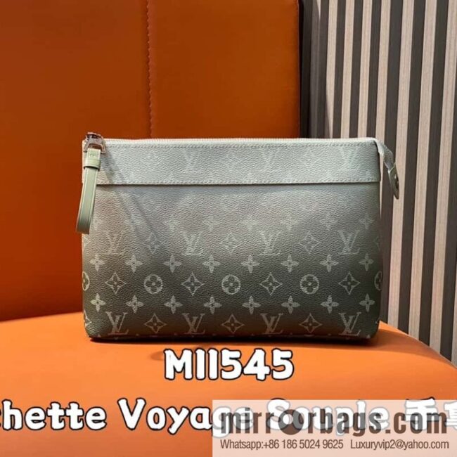 [Boutique‑grade] M11545 blue gradual change handbag clutch series Pochette Voyage Souple clutch