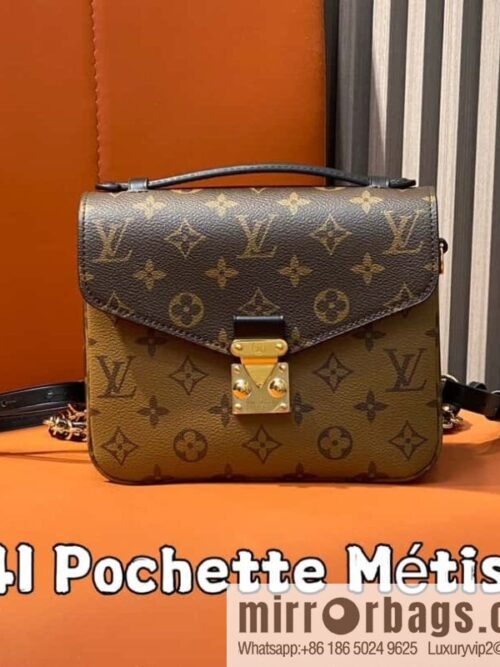 [Boutique‑grade] M11941 presbyopia color matching, double shoulder mailman bag, series Pochette Métis handbag