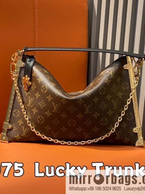 [Boutique‑grade] M12075 presbyopia, this Lucky Trunk handbag will be displayed in autumn and winter 2024