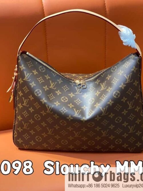 [Boutique‑grade] M12098 presbyopia, shopping bag, armpit bag series, variable size chip version NEW Slouchy MM handbag