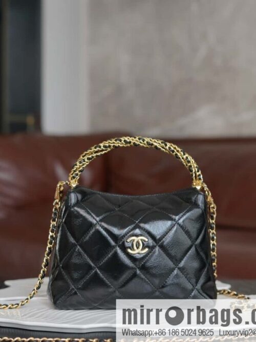 wsxc1726845654926_0-800x800y2ent32uivk159573_20250705145102.jpg CHANEL 24b new thick chain handle, lunch box bag, black 🖤 AP4189 B17675 NZG79