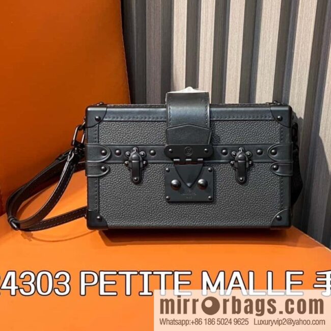 [Boutique‑grade] M24303 black black buckle, box bag series PETITE MALLE handbag