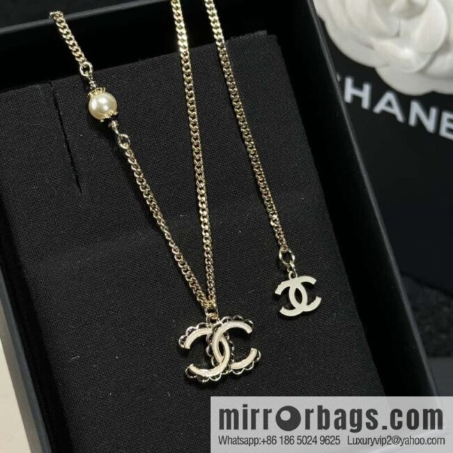 ❗️New ❗️ ☀️ New ☑️ Chanel Double C Pearl Necklace ☀️