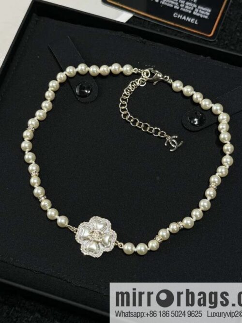 wsxc1727100853897_0-800x800jd3o22pp3kt52232_20250630004023.jpg ❗️New ❗️☀️ New ☑️ Chanel Clover Pearl Necklace ☀️