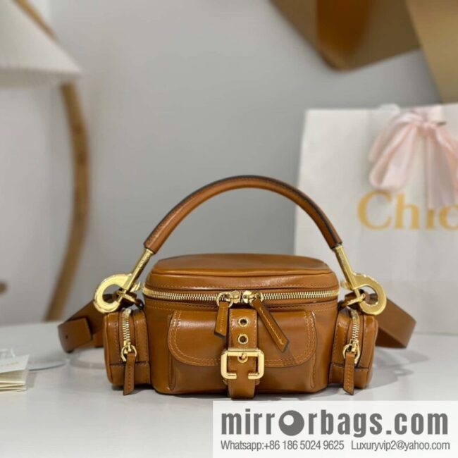 Chloe 2024 Autumn and Winter New Camera Bag W0653 Brown