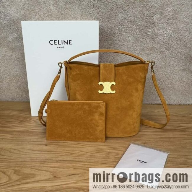 CELINE LOUISE Medium Cowhide Suede Handbag 116613