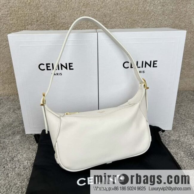 CELINE ROMY Mini Soft Cow Leather Handbag 10K123 White