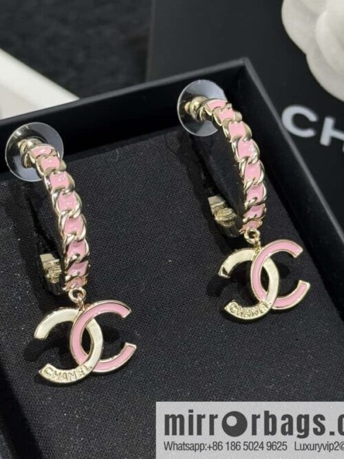 wsxc1727279702582_0-800x800j1rge2f50tp51956_20250630003727.jpg ❗️New ❗️☀️ New ☑️ Chanel c2 double c pink oil drip earrings ☀️