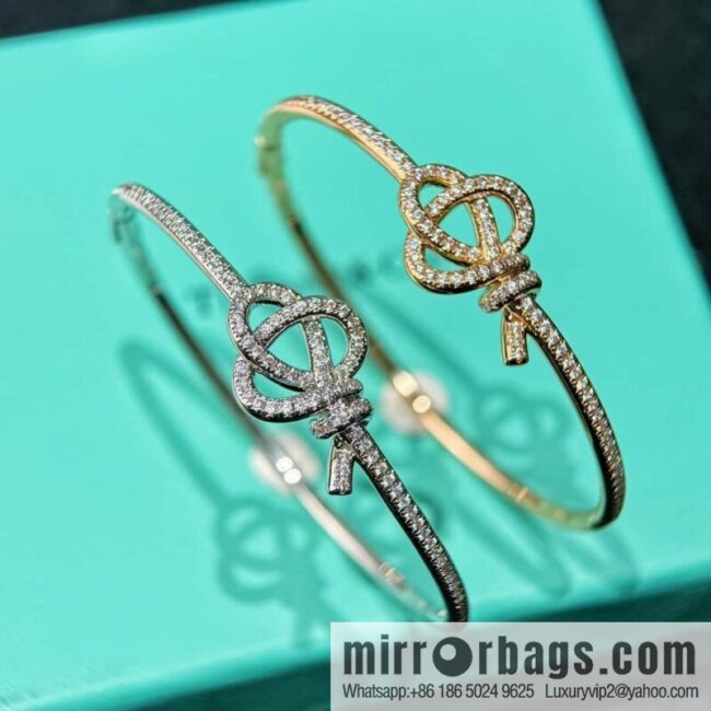 ❗️New ❗️ New ☑️ TIFFANY & Co. Woven Full Diamond Key Bracelet