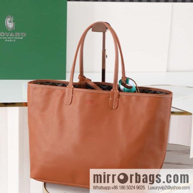 [Premium quality, original materials, leather] Goyard goya anjou small bag 020166m brown tote bag