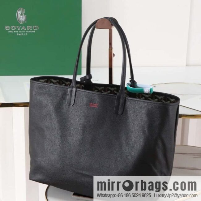 [Premium quality, original materials, leather] Goyard goya anjou small bag 020166m black tote bag