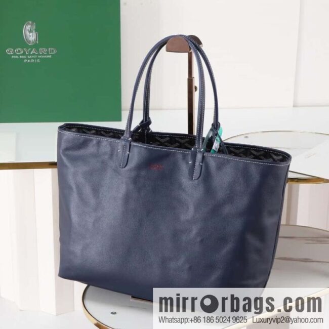 [Premium quality, original materials, leather] Goyard goya anjou small bag 020166m blue tote bag