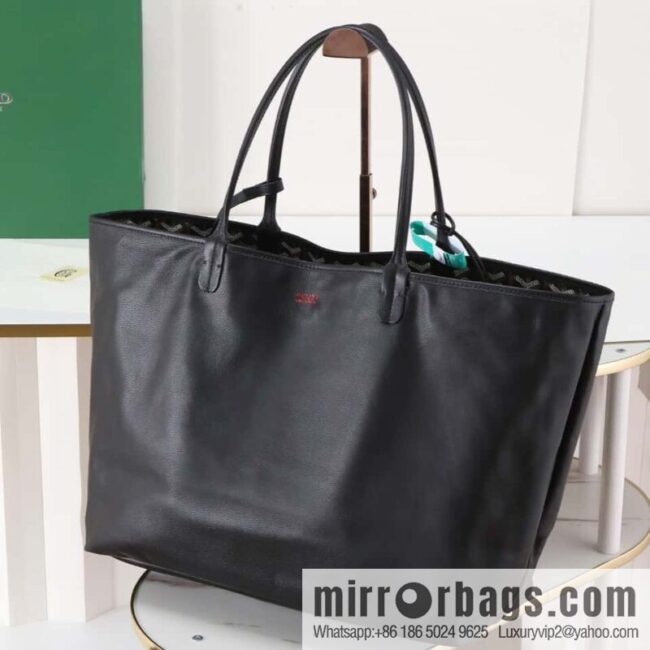 [Premium quality, original materials] Goyard reversible anjous double-sided tray extra large black tray bag