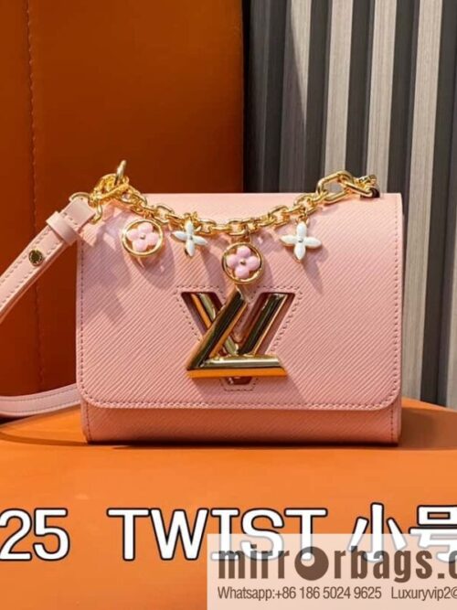 [Boutique‑grade] M11725 pink, water ripple Twist series TWIST small handbag
