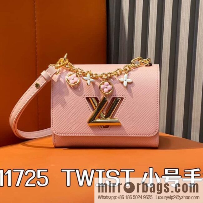 [Boutique‑grade] M11725 pink, water ripple Twist series TWIST small handbag