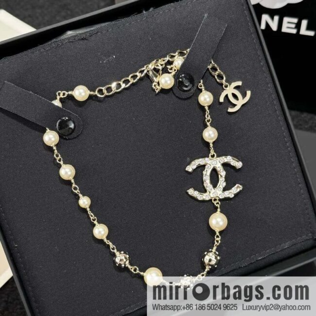 ❗️New ❗️☀️ New ☑️ Chanel Double C Pearl Necklace ☀️