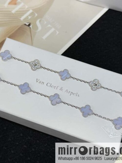 wsxc1727455270619_0-800x800uygtu05hqzf51730_20250630003512.jpg ❗️CNC Version ❗️ ☀️ Van Cleef & Arpels Diamond Purple Chalcedony Clover Five Flowers Bracelet ☀