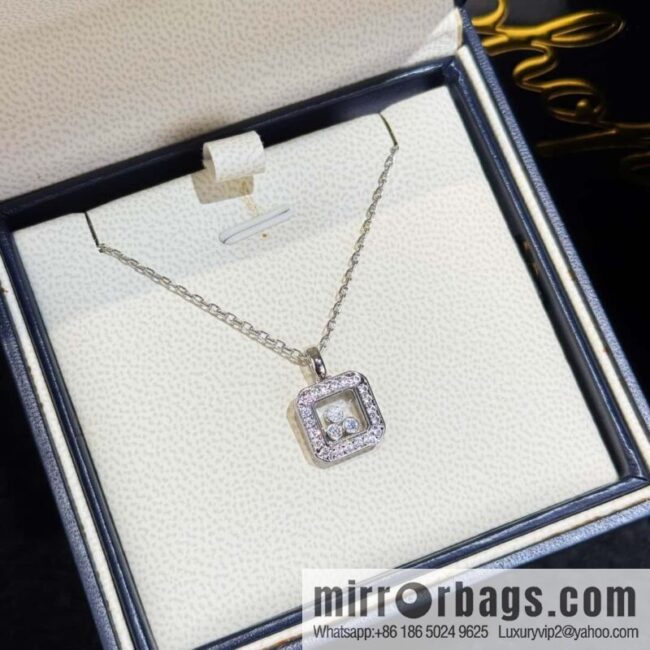 ❗️New ❗️ Chopard square full diamond necklace