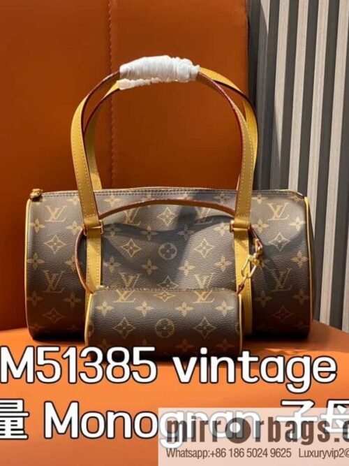 [Boutique‑grade] M51385 old flower mother and child bag, gong and drum bag medieval bag series vintage limited edition Monogran mother and child bag