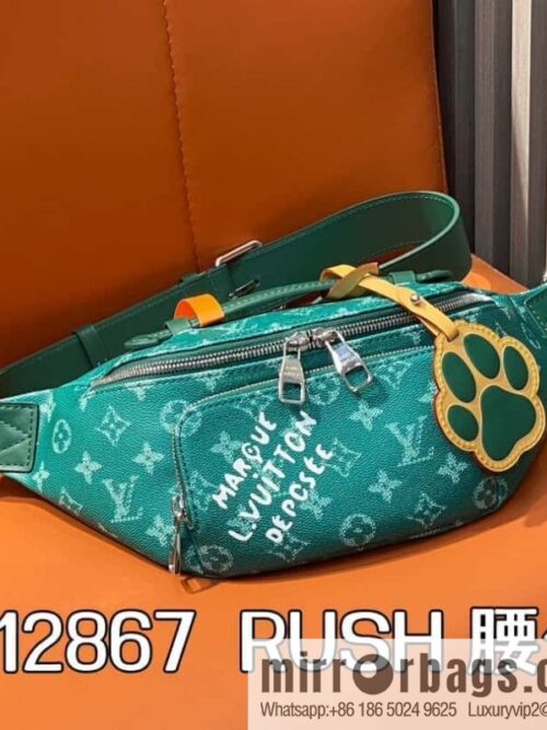 [Boutique‑grade] M12867 green, chest bag fanny pack series RUSH fanny pack