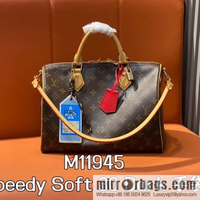 M11945 presbyopia official website picture pillow bag speedy series Speedy Soft 30 Dark handbag
