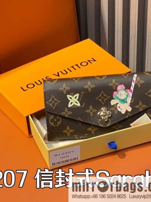 [Boutique‑grade] M12207 red, Christmas model, flip wallet series, envelope Sarah wallet.