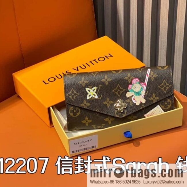 [Boutique‑grade] M12207 red, Christmas model, flip wallet series, envelope Sarah wallet.