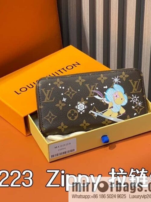 [Boutique‑grade] M12223 blue, Christmas single zipper wallet series Zippy zipper wallet