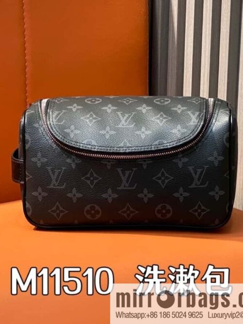 [Boutique‑grade] M11510 black flower, toilet bag series, toilet bag
