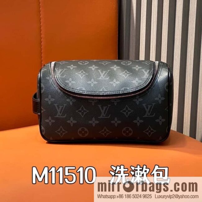 [Boutique‑grade] M11510 black flower, toilet bag series, toilet bag