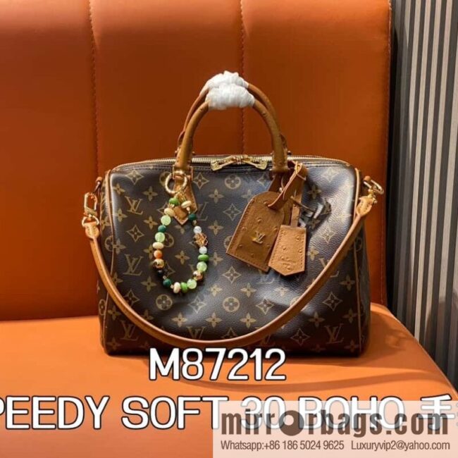 N87212 new SPEEDY SOFT 30 BOHO handbag (ostrich) pillow bag speedy series