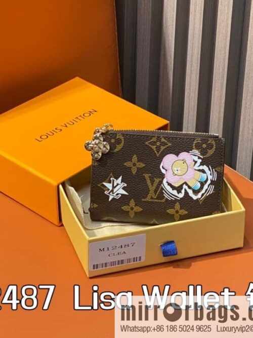 [Boutique‑grade] M12487 blue, Christmas model, wallet change bag wallet series Lisa Wallet wallet