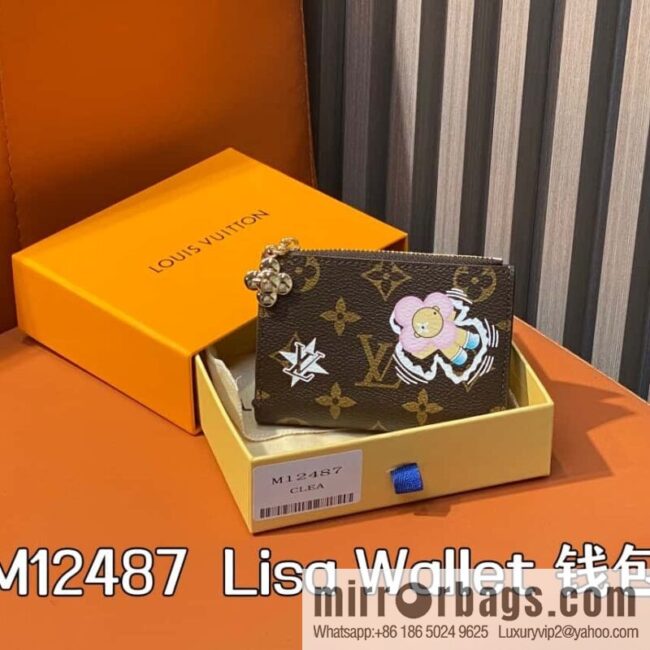[Boutique‑grade] M12487 blue, Christmas model, wallet change bag wallet series Lisa Wallet wallet
