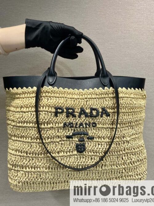 wsxc1731594130378_0-800x800khc4l4rhd4i141122_20250705020851.jpg PRADA 🎉 new tote woven bag 🎉 1BG499 large🎉🎉
