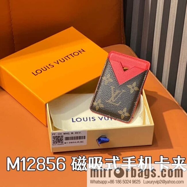 [Boutique‑grade] M12856 presbyopia big red, magnetic mobile phone card holder