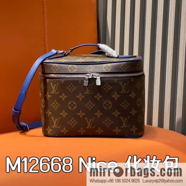 [Boutique‑grade] M12668 presbyopia blue, medium cosmetic bag Nice cosmetic bag