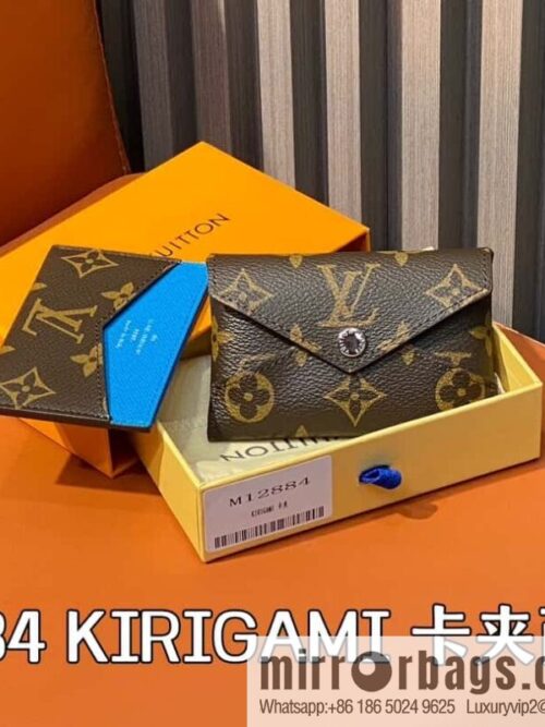 [Boutique‑grade] M12884 presbyopia blue, card bag wallet series KIRIGAMI card clip two-piece set