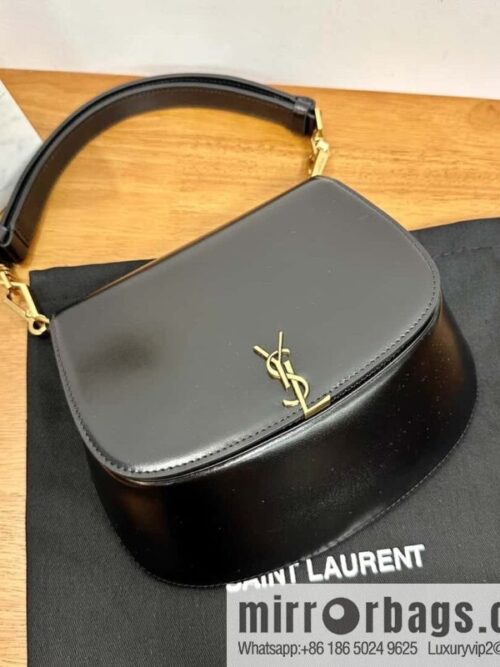 YSL 𝗩𝗢𝗟𝗧𝗔𝗜𝗥𝗘 𝗕𝗢𝗫 armpit/saddle bag 800846 black