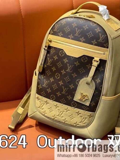[Boutique‑grade] M12624 presbyopia brown (color matching) backpack series Outdoor backpack M12624 presbyopia/brown (color matching)