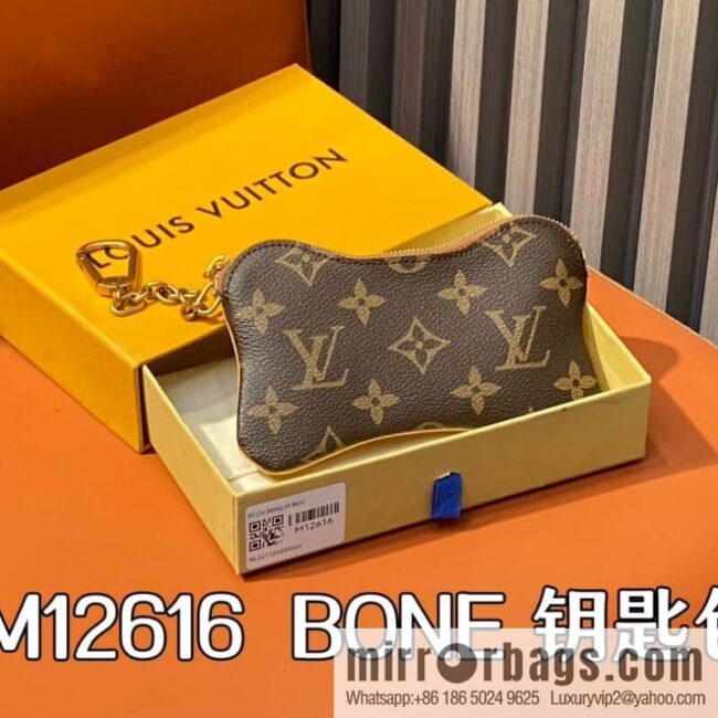 [Boutique‑grade] M12616 presbyopia, key bag, bone bag, wallet series BONE key bag