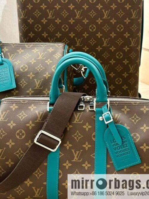 [Premium‑quality] M12765 presbyopia green, travel bag series KEEPALL BANDOULIZRE 35 handbag (colorful)